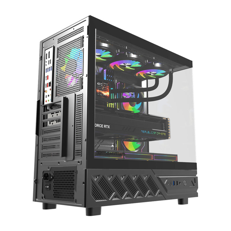 DarkFlash DS950V computer case with display (black) + 6 fans - Product Image 8