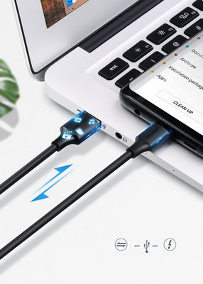 Ugreen US287 60116 USB-A / USB-C 2A cable 1m - black