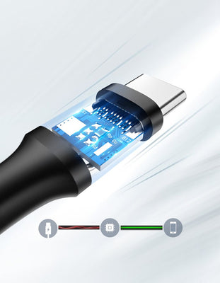 Ugreen US287 60116 USB-A / USB-C 2A cable 1m - black
