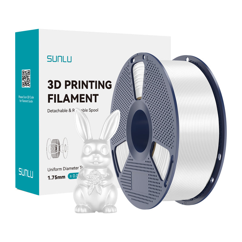Sunlu PLA+ Silk Filament (White) - Image 1