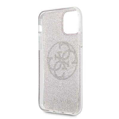 Guess GUHCN58PCUGLPI iPhone 11 Pro różowy/pink hard case 4G Circle Glitter