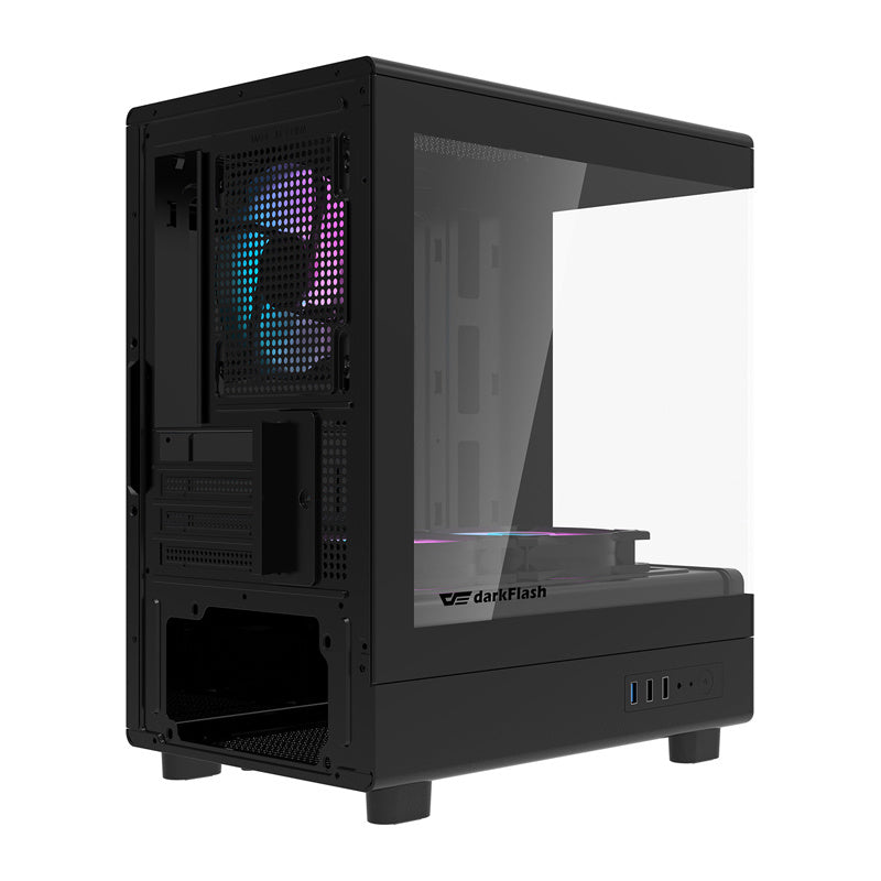 Darkflash DB330M computer case + 3 fans (black) - Product Image 6