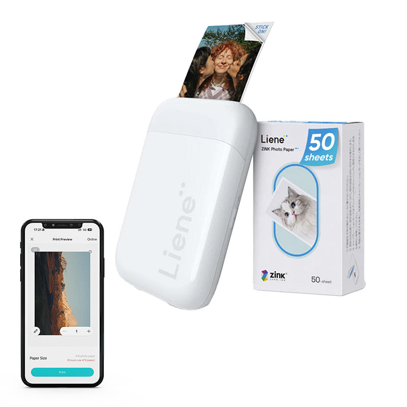 Liene Pearl 2x3" Portable Photo Printer (White) - Product Image 1