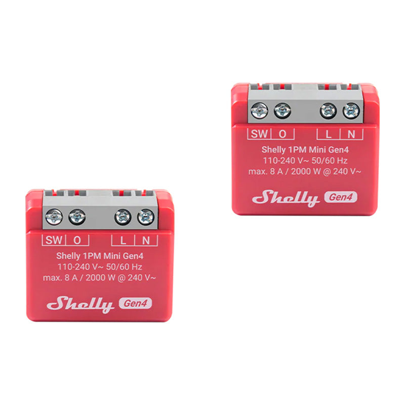 Set of 2 Shelly 1PM Mini Gen4 Zigbee/Matter Controllers - Image 1