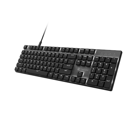 Natec Amberjack | Keyboard | Wired | US | Linear | White backlight, Hot-swappable switches, Anti-ghosting, Built-in memo