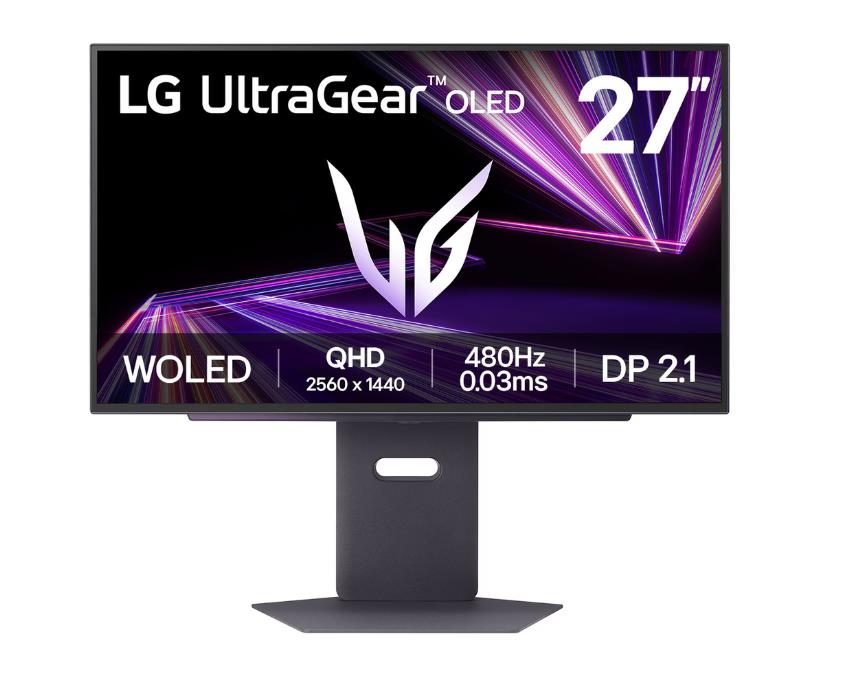 Monitor LG 27GX790A-B 26.5" Gaming Panel OLED 2560x1440 16:9 480Hz 0.03 ms Swivel Pivot Height adjustable Tilt 27GX790A-B