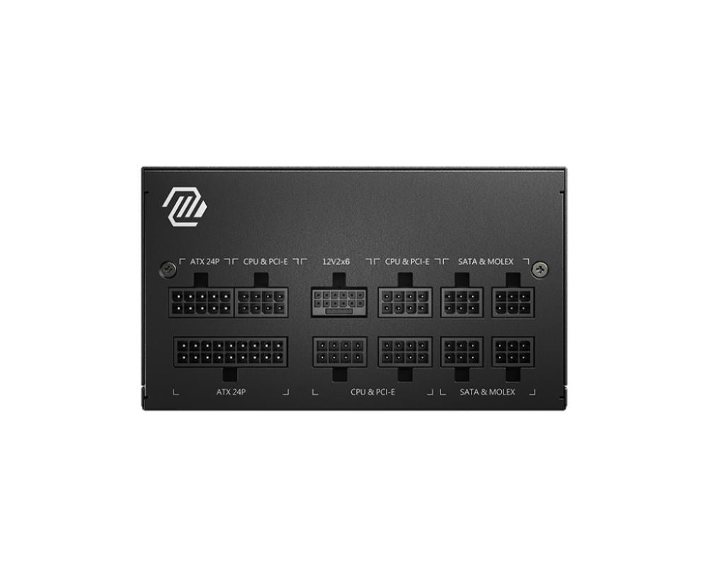 Power Supply MSI MAG A750GL PCIE5 II 750 Watts Efficiency 80 PLUS GOLD PFC Active MAGA750GLPCIE5II