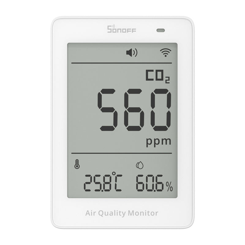 Sonoff AirGuard CO2 SAWF-08P WiFi LCD Air Quality Meter - Product Image 2