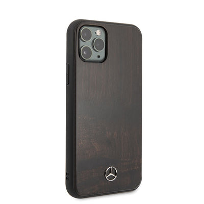Mercedes Wood Line Rosewood case for iPhone 11 Pro - brown