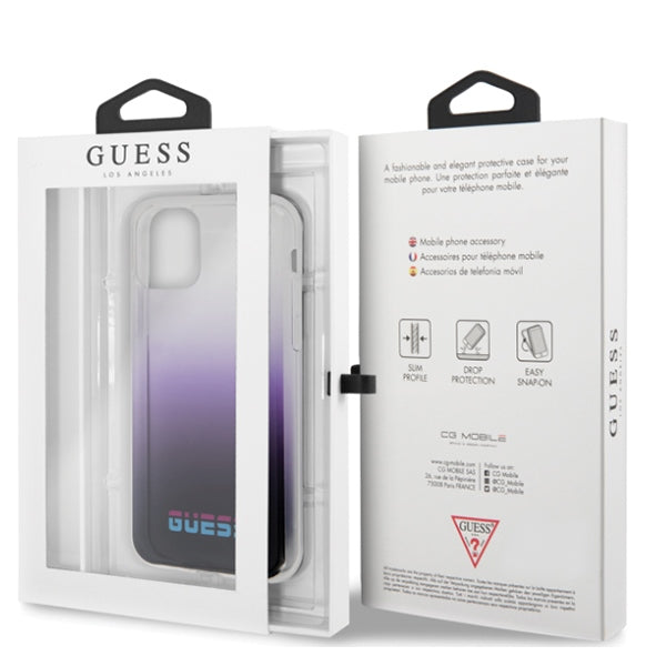 Guess GUHCN65DGCPI iPhone 11 Pro Max purple/gradient purple hard case California