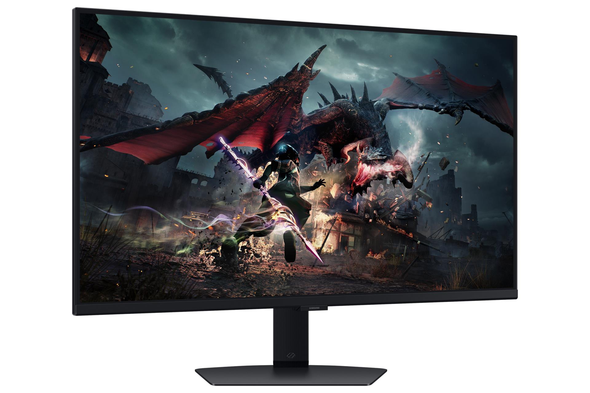 LCD Monitor SAMSUNG ODYSSEY G5 32" Gaming Panel IPS 2560x1440 16:9 180Hz 1 ms Colour Black LS32DG502EUXEN