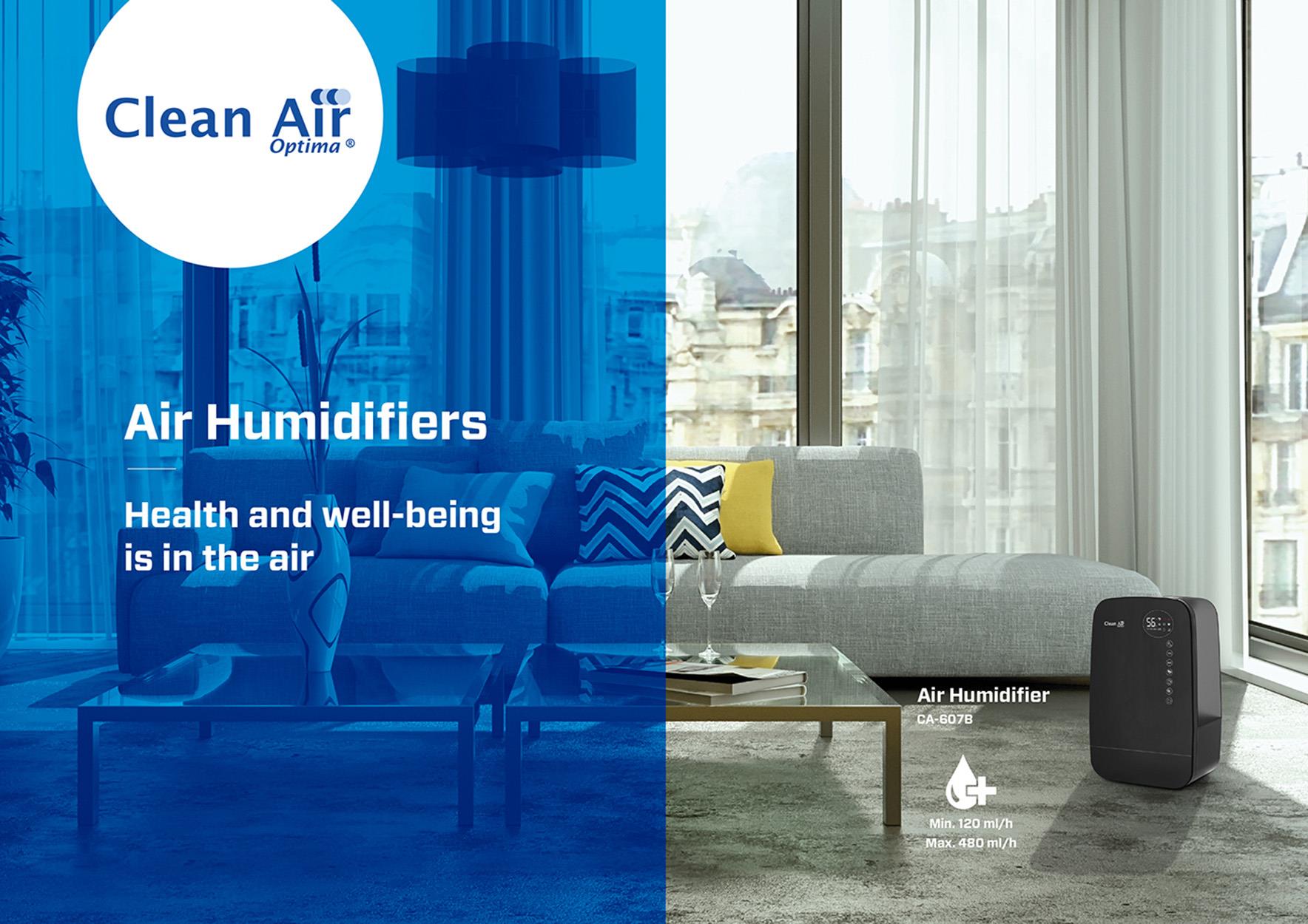 HUMIDIFIER WITH IONIZER/CA-607B CLEAN AIR OPTIMA