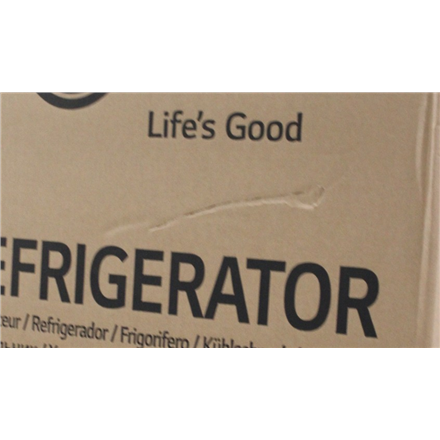 SALE OUT. LG GBBS322CSW Refrigerator, C, Free-standing, Combi, Height 2.03 m, Net fridge 262 L, Net freezer 113 L, White