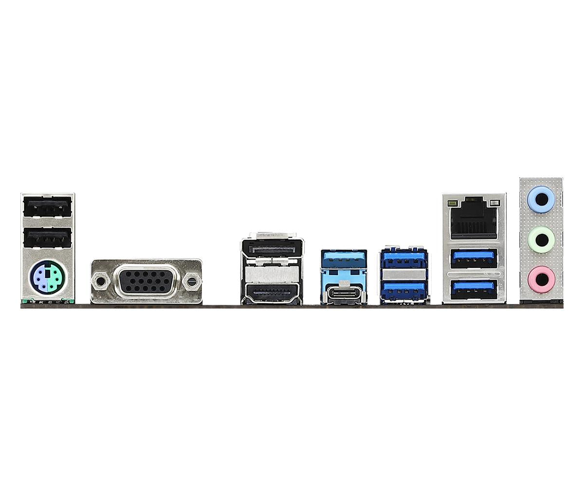Mainboard ASROCK AMD B450 SAM4 ATX 4xPCI-Express 2.0 1x 2xPCI-Express 3.0 16x 2xM.2 Memory DDR4 Memory slots 4 1x15pin D-sub 1xHDMI 1xDisplayPort 2xAudio-In 1xAudio-Out 2xUSB 2.0 1xUSB type C 5xUSB 3.2 1xPS/2 1xRJ45 B450PRO4R2.0