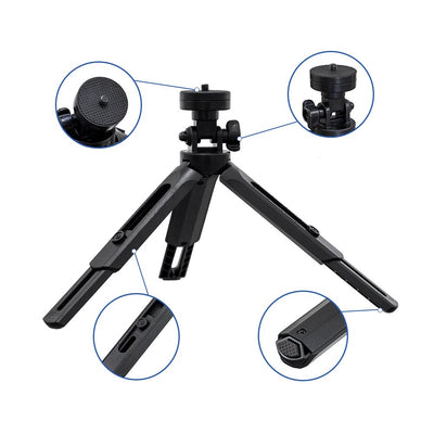 Mini tripod selfie stick holder for phone camera GoPro 16 - 21 cm black — Hurtel