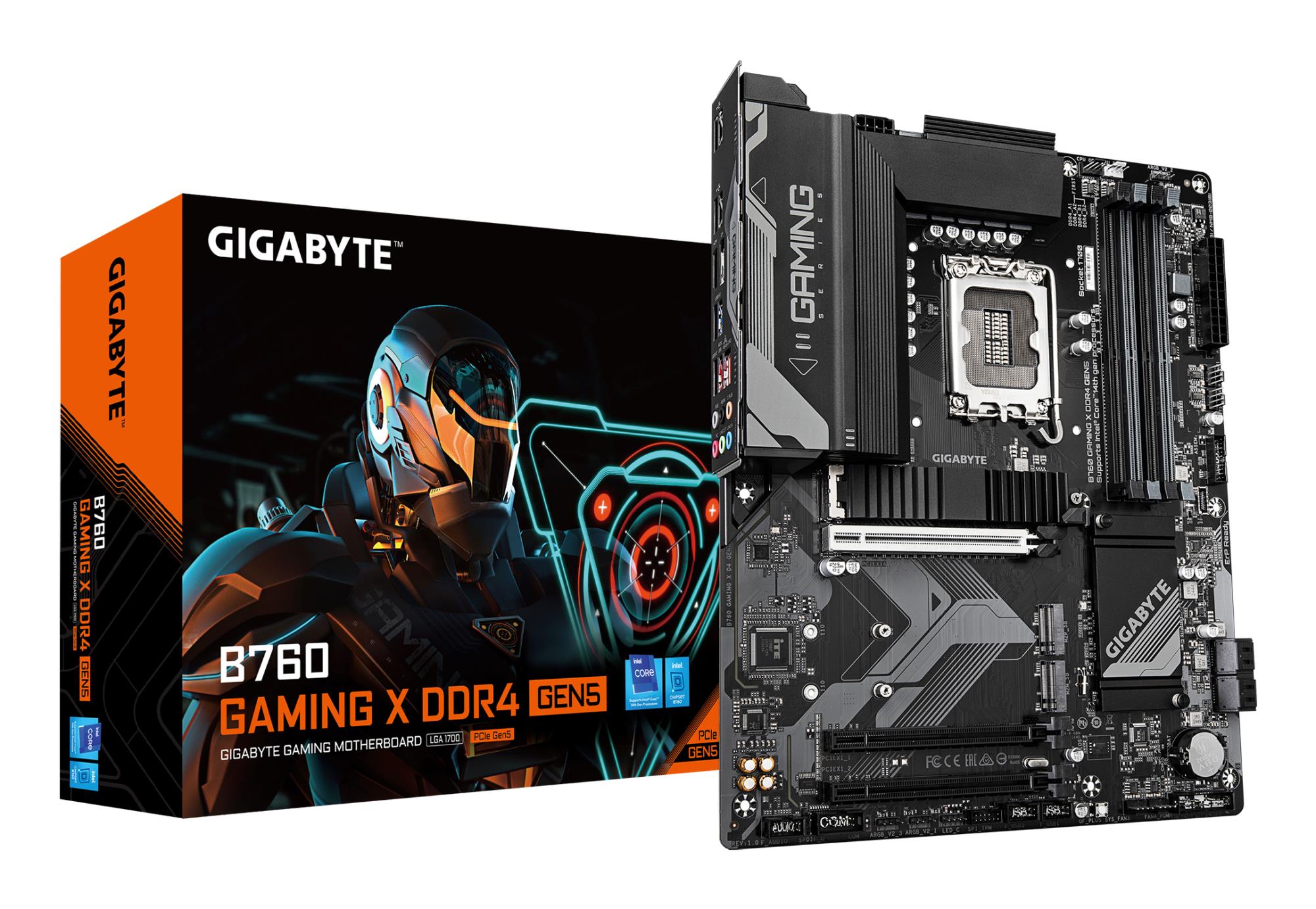 Mainboard GIGABYTE Intel B760 LGA 1700 ATX RAM DDR4-SDRAM 4xSlots 3xNumber of M.2 (M) slots B760GAMINGXD4GEN5