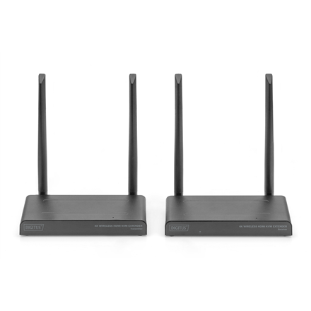 Digitus 4K Wireless HDMI KVM Extender Set, 150 m | DS-55328 | Black