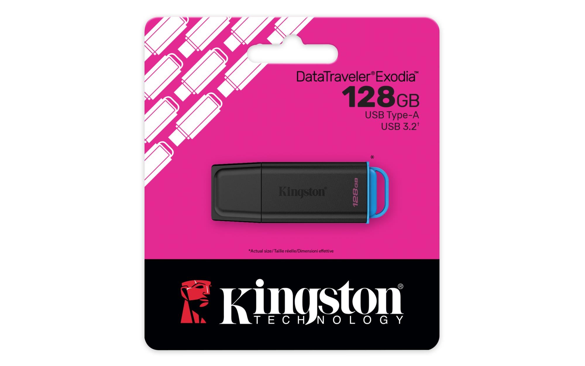 MEMORY DRIVE FLASH USB3.2/128GB DTXG2/128GB KINGSTON