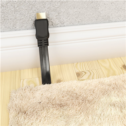 Goobay | High Speed HDMI Flat Cable with Ethernet | 61279 | HDMI male (type A) | HDMI (type A) | HDMI to HDMI | 2 m
