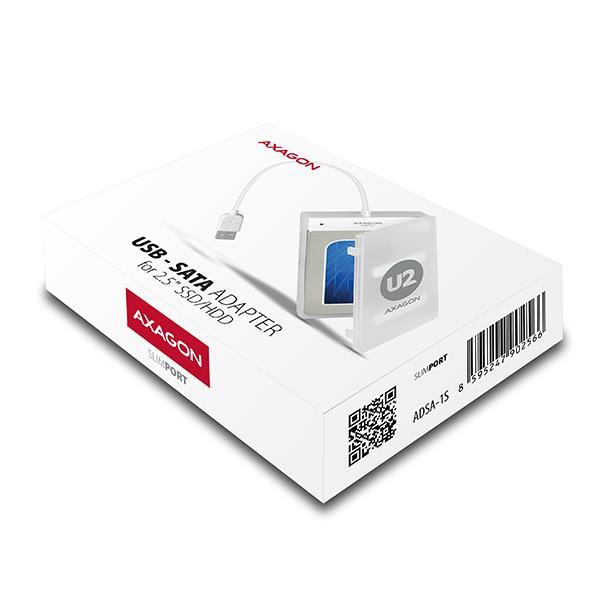 HDD ACC ADAPTER USB2.0 CASE/2.5" SATA ADSA-1S AXAGON