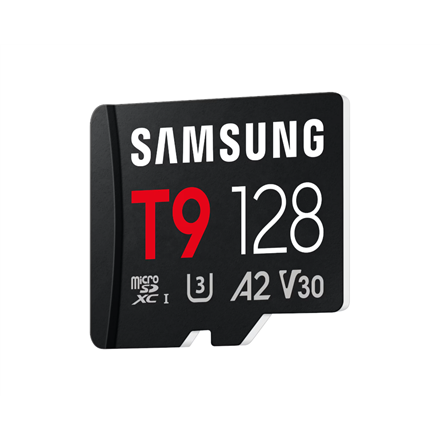 Samsung T9 | MicroSD Card | 128 GB | microSDXC | Flash memory class U3, V30, A2