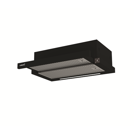 CATA Hood | TFH 6430 GBK | Telescopic | Energy efficiency class A+ | Width 59.8 cm | 391.5 m³/h | Electronic | LED | Bla