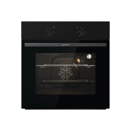 Gorenje Oven | BO6615E01B | 60 L | Electric | EnamelClean | Push pull buttons | Convection | Height 59.5 cm | Width 59.5