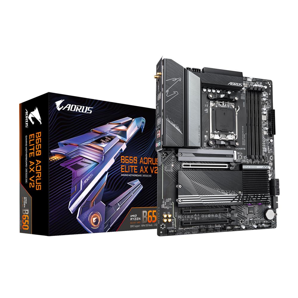 Mainboard GIGABYTE AMD B650 SAM5 ATX Memory DDR5 Memory slots 4 B650AELITEAXV21.1