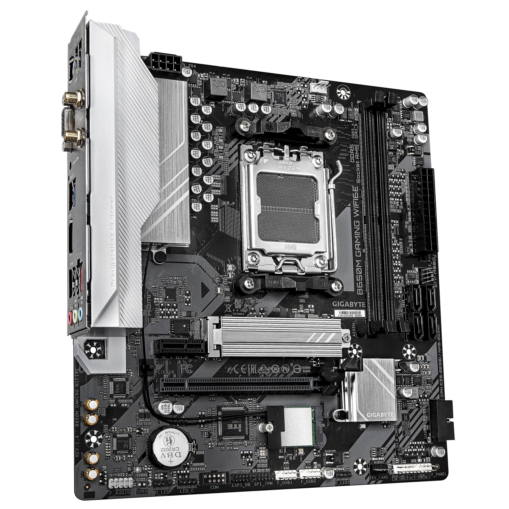 Mainboard GIGABYTE AMD B650 SAM5 Micro-ATX Memory DDR5 B650MGAMINGWIFI6E1.4