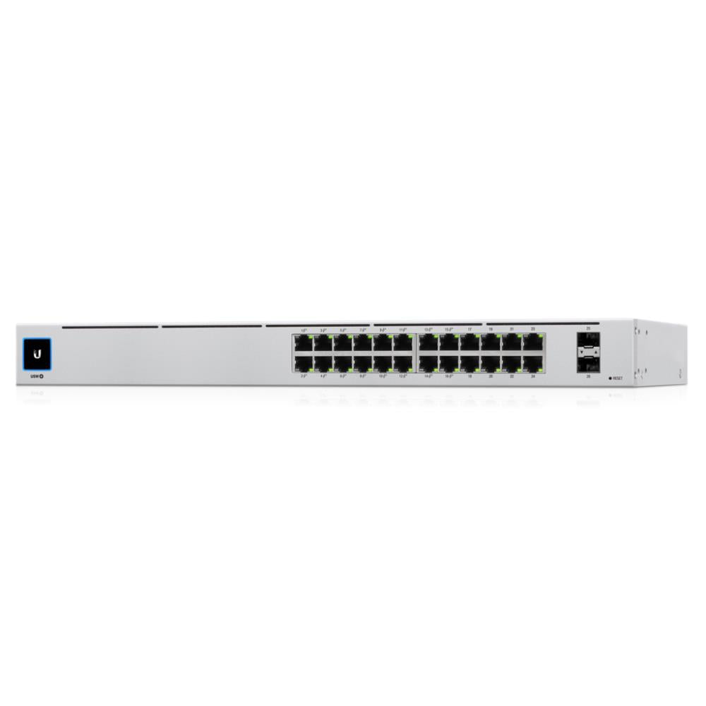 Switch UBIQUITI USW-24-POE Type L2 Desktop/pedestal Rack 24x10Base-T / 100Base-TX / 1000Base-T 2xSFP PoE+ ports 16 95 Watts USW-24-POE