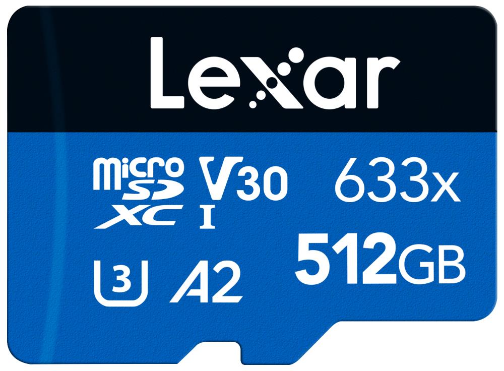 MEMORY MICRO SDXC 512GB UHS-I/W/ADAPTER LSDMI512BB633A LEXAR