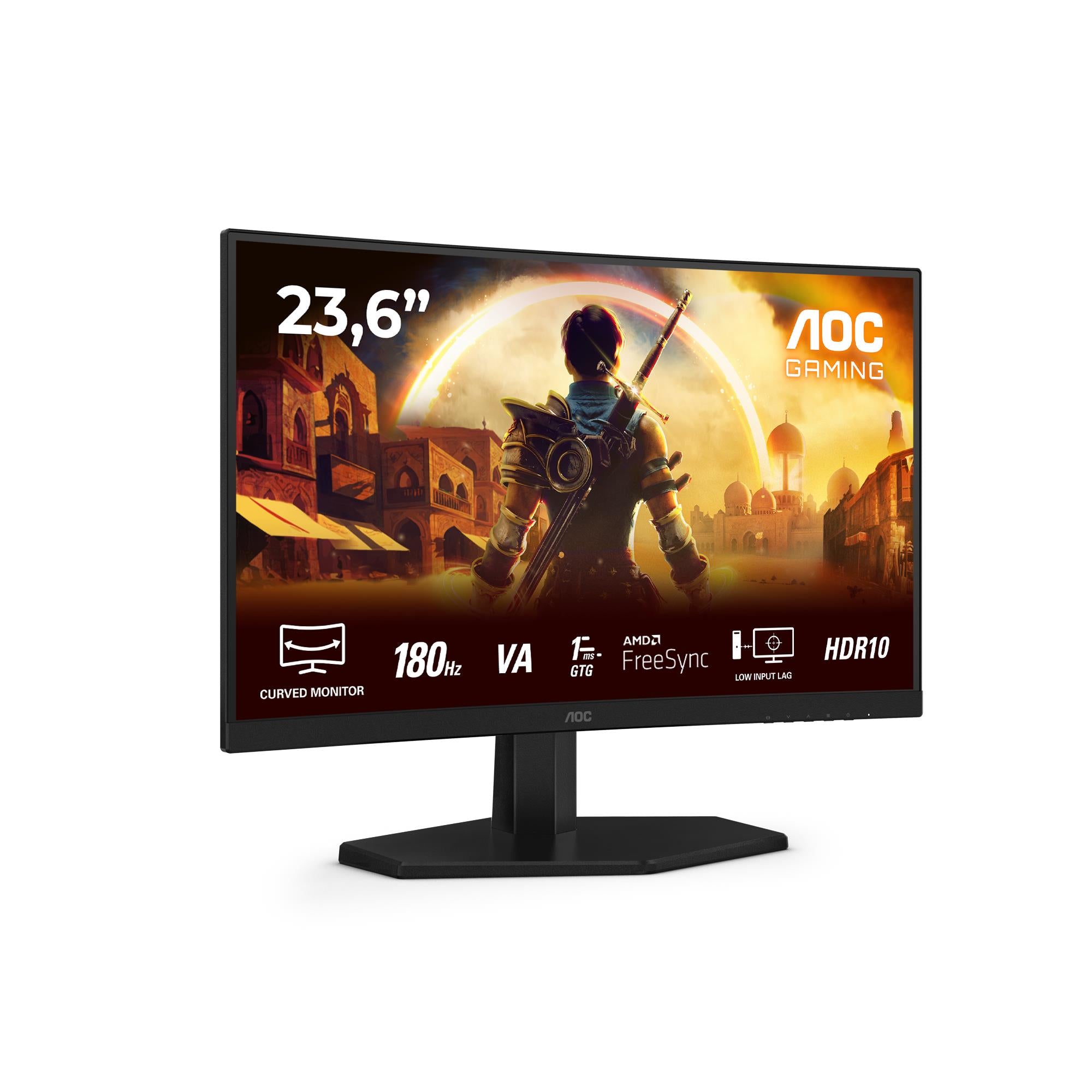 LCD Monitor AOC 23.6 " 1920 x 1080 pixels Full HD Native aspect ratio 16:9 LED Curved C24G42E