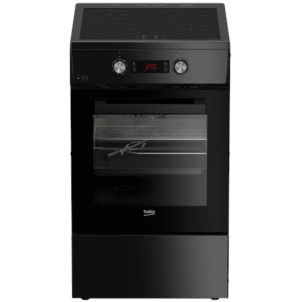 BEKO Cooker | FSM59305BDT | Hob type Induction | Oven type Electric | Black | Width 50 cm | Depth 60 cm | Grilling | Ene