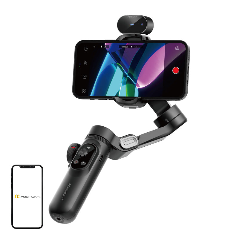 AOCHUAN X Pro Gimbal with AI Sensor (Black) - Image 1