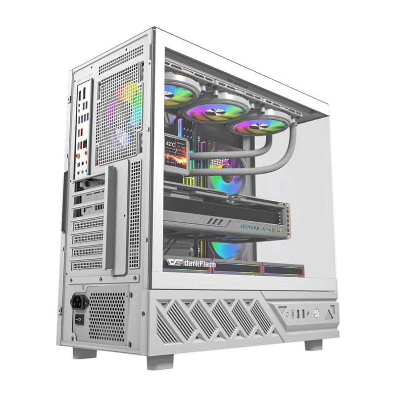 DarkFlash DS950 computer case (white) + 6 fans - Image 2