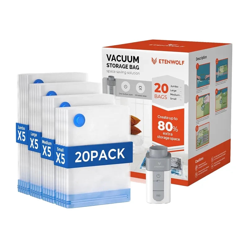 Etenwolf VB03 1500mAh Vacuum Bags with Pump - Image 1