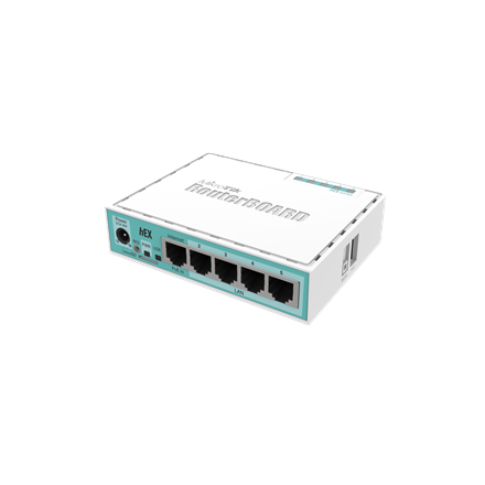 Mikrotik Wired Ethernet Router (No Wifi) RB750Gr3, hEX, Dual Core 880MHz CPU, 256MB RAM, 16 MB (MicroSD), 5xGigabit LAN,