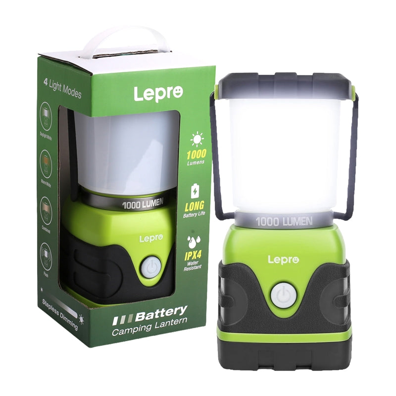 LEPRO 3300002 1000-lumen battery-powered camping lamp - Image 1