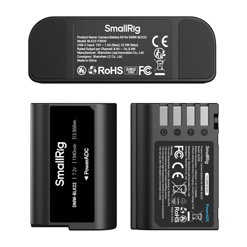 Camera battery SMALLRIG DMW-BLK22 - Image 3