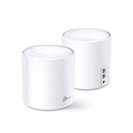 TP-LINK | AX1800 Whole Home Mesh Wi-Fi 6 System | Deco X20 (2-pack) | 802.11ax | 1201+574 Mbit/s | 10/100/1000 Mbit/s |