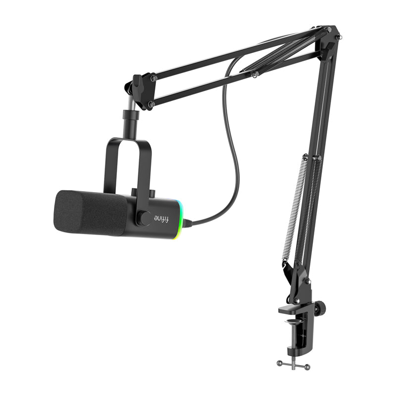 Fifine AM8T gaming microphone with boom arm (black) - Image 1