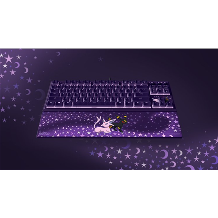 Razer Ornata V3 Tenkeyless | Gaming keyboard | Wired | US | Razer Mecha-Membrane Switches | Wrist Rest | Pokémon Espeon/