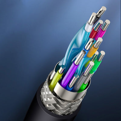 Baseus cable HDMI 2.0 cable 4K 30 Hz 3D HDR 18 Gbps 8 m black (CAKGQ-E01)