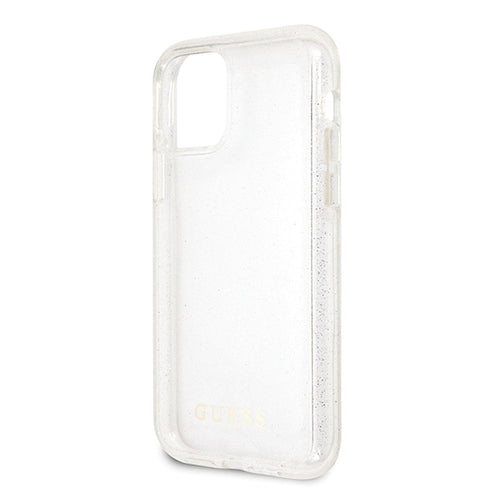 Guess GUHCN58PCGLSI iPhone 11 Pro silver/silver hard case Glitter