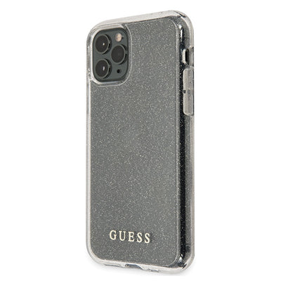Guess GUHCN65PCGLSI iPhone 11 Pro Max silver/silver hard case Glitter