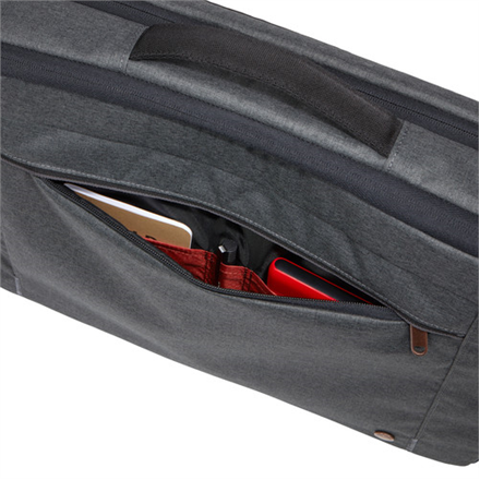 Case Logic | Era Hybrid Briefcase | Fits up to size 15.6 " | Messenger - Briefcase/Backpack | Shoulder strap | Obsidian