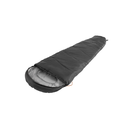 Easy Camp Starling Mummy Black 8°C | Sleeping Bag | 210 x 75 x 50 cm | Temperature -5 to 12 °C | Two-way open-end, autol