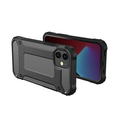Hybrid Armor Case Tough Rugged Cover for iPhone 12 Pro Max black — Hurtel