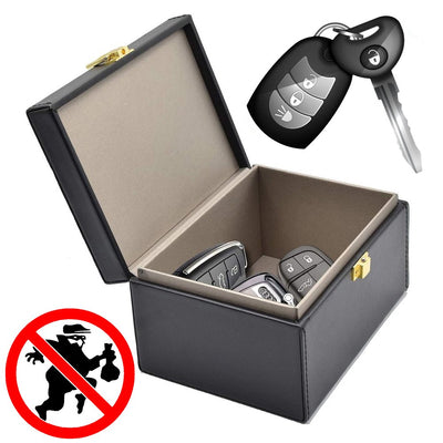 Signal blocking chest Radio blocking Faraday Box for car keys smartphone black — Hurtel