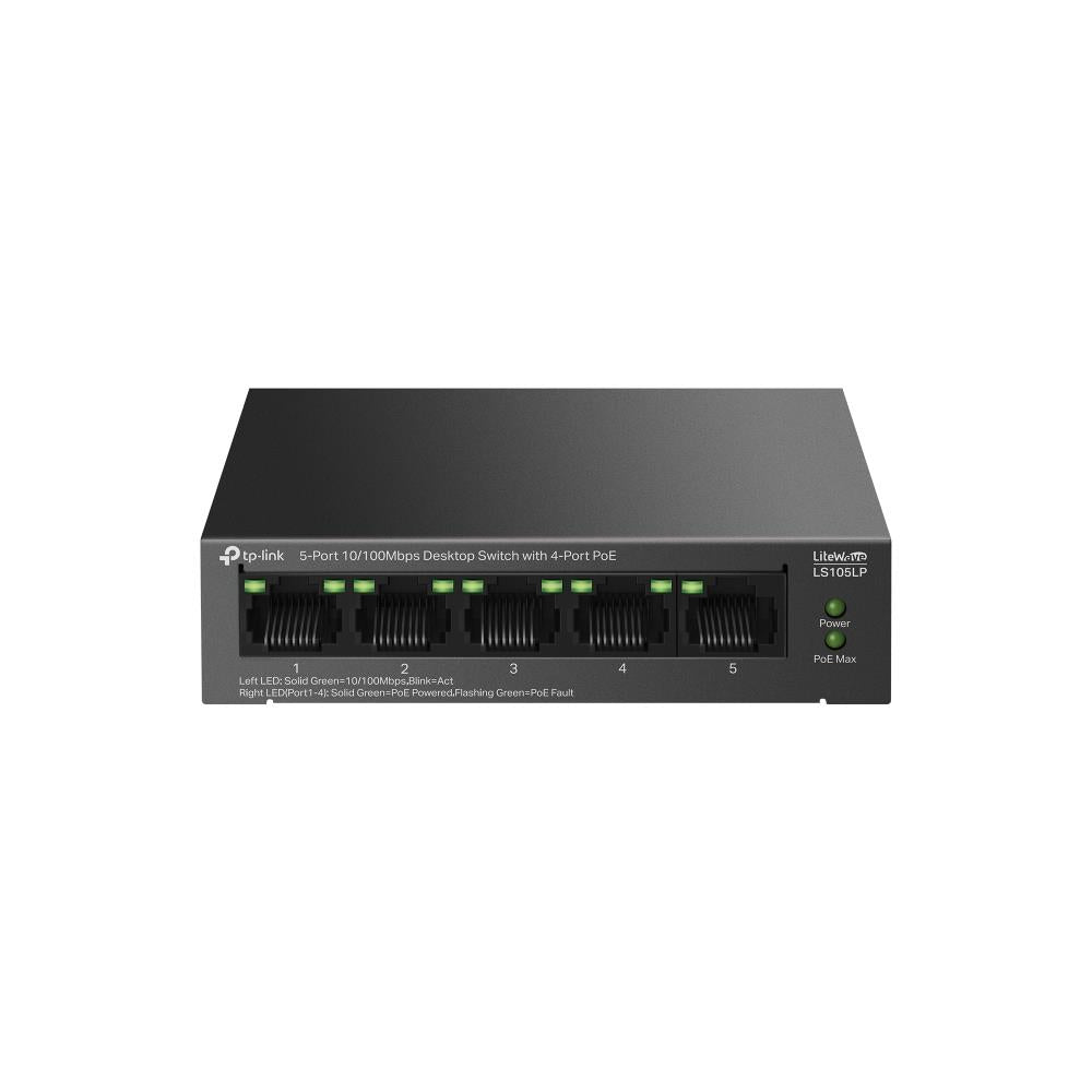 Switch TP-LINK LS105LP Desktop/pedestal 5x10Base-T / 100Base-TX PoE ports 4 LS105LP